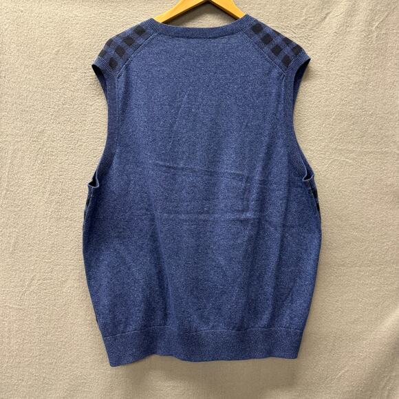 Brooks Brothers Sweater Vest Mens XL Cotton Coastal V-Neck Pullover Preppy - Picture 3 of 5